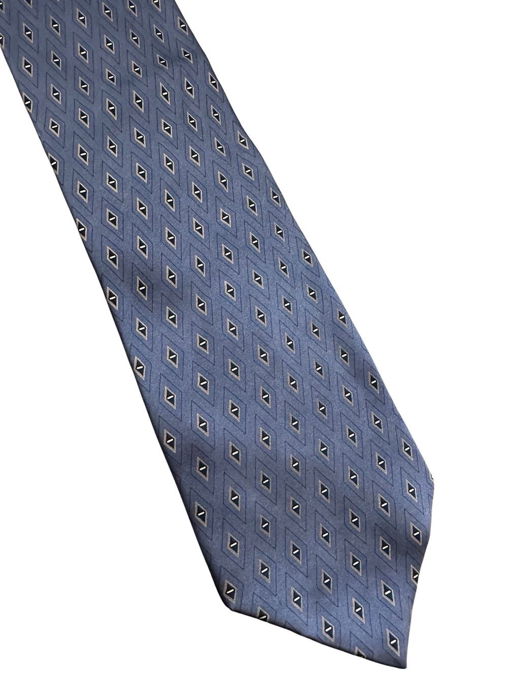 Vintage Bill Blass Blue Silk Necktie